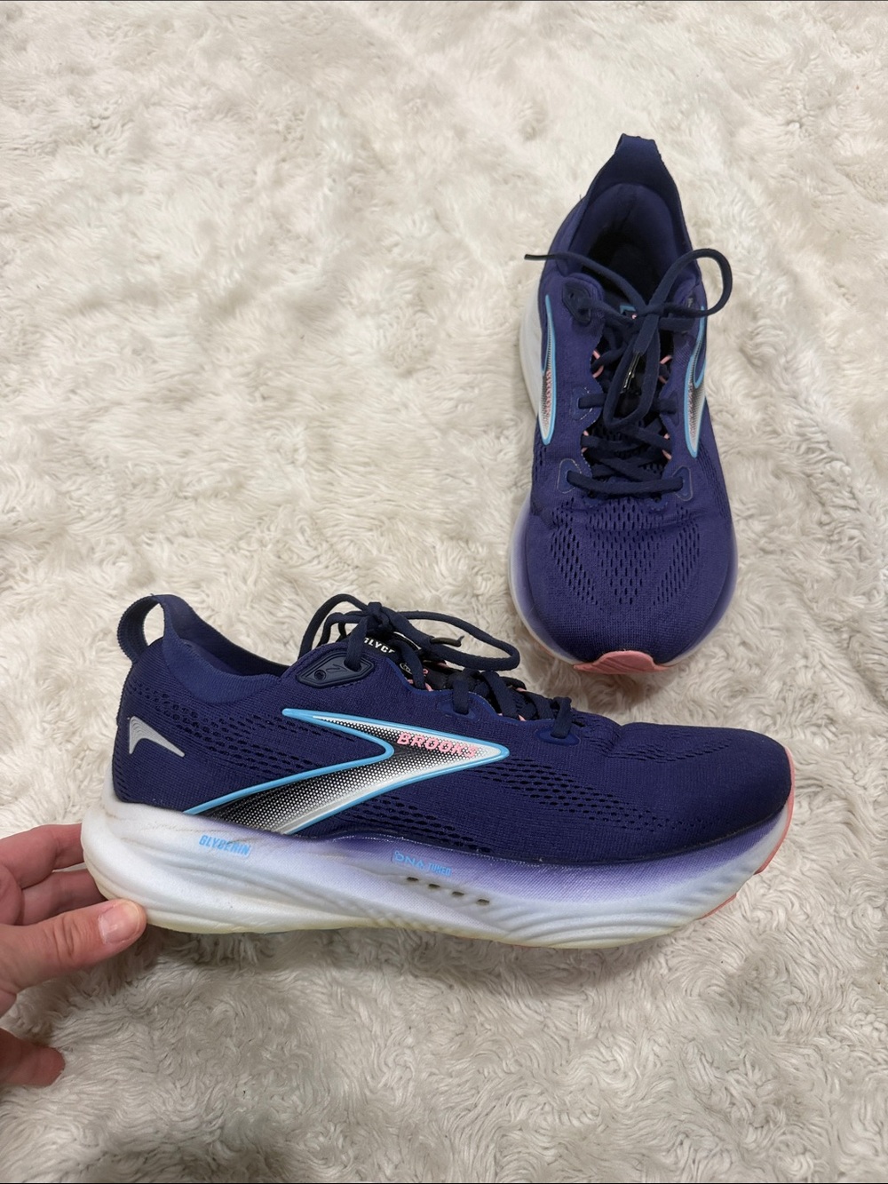 Brooks Women's Glycerin GTS 22 supportive running shoes in Blue Size 10